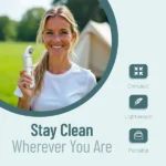ابعاد کوچک و سبک بیده دستی Bidet Pro گرین لاین مناسب برای قرارگیری در کیف دستشویی