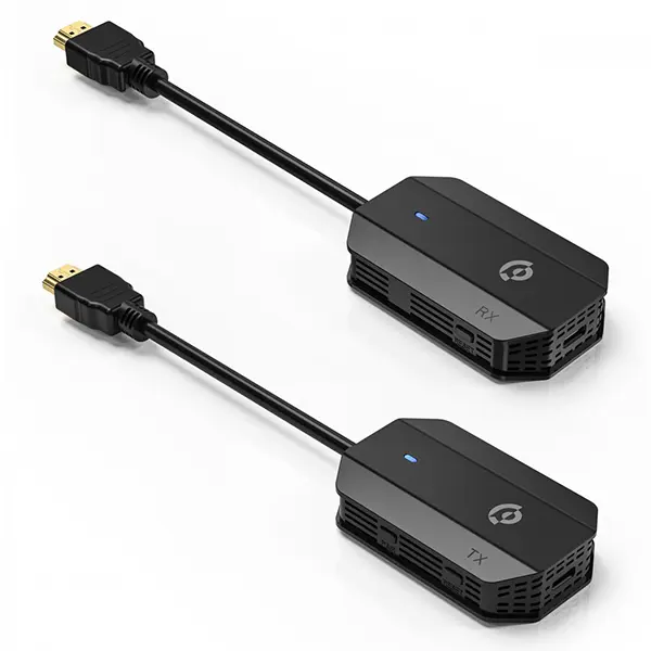 دانگل بی‌سیم HDMI پاورولوژی مدل PHDMRABK برای نمایش تصویر گوشی روی تلویزیون با کیفیت HD