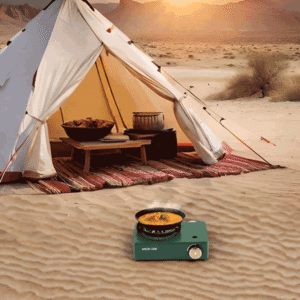 اجاق گاز کمپینگ گرین لاین Green Lion 4 Burner Mini Cassette Stove – سبز