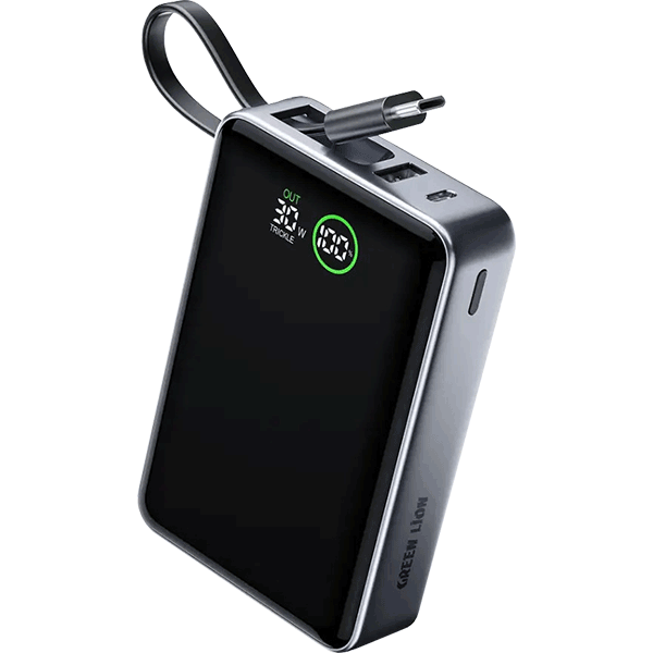 پاوربانک ظرفیت 20000 میلی آمپر ساعت گرین لاین Green Lion Madrid 20 Power Bank PD 35W