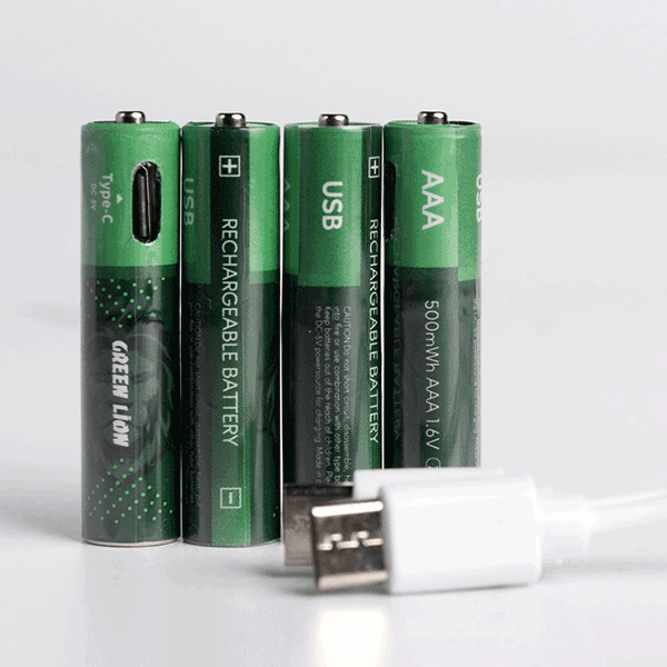 پک چهارتایی باتری قلمی قابل شارژ گرین لاین AA 1.6V Alkaline Battery