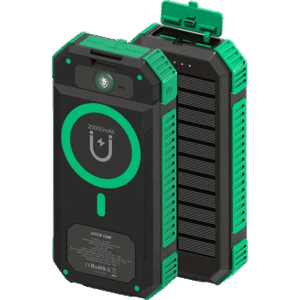 پاوربانک خورشیدی ظرفیت 20000 میلی آمپر ساعت گرین لاین Green Lion Solar Flex Power Bank