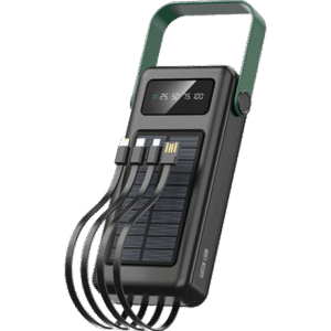 پاوربانک خورشیدی ظرفیت ۳0000 میلی آمپر ساعت گرین لاین Solar Max