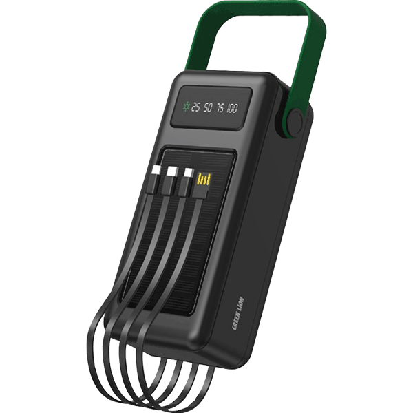 پاوربانک خورشیدی ظرفیت 50000 میلی آمپر ساعت گرین لاین Solar Max