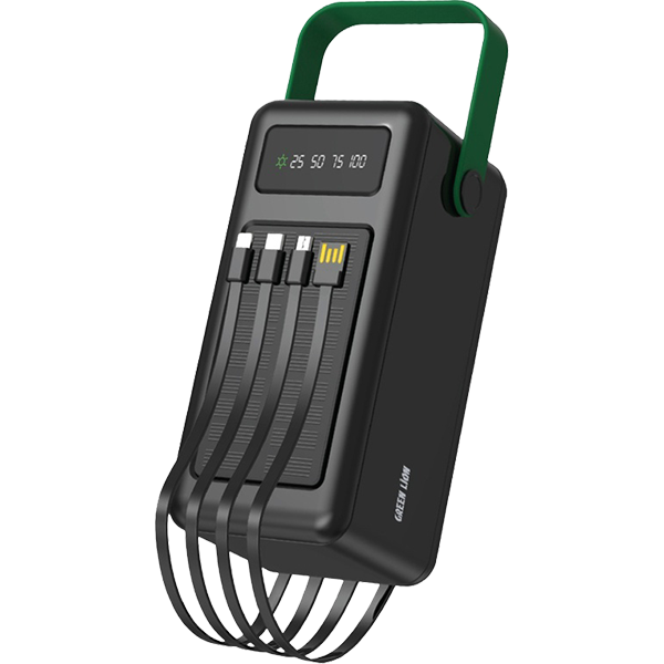 پاوربانک خورشیدی ظرفیت 80000 میلی آمپر ساعت گرین لاین Solar Max
