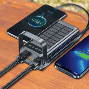 پاوربانک ظرفیت 30000 میلی آمپر ساعت گرین لاین  Green Lion Solar X Power Bank PD 20W – مشکی