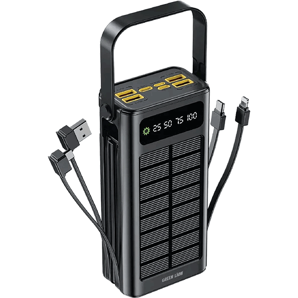 پاوربانک ظرفیت 30000 میلی آمپر ساعت گرین لاین Green Lion Solar X Power Bank PD 20W