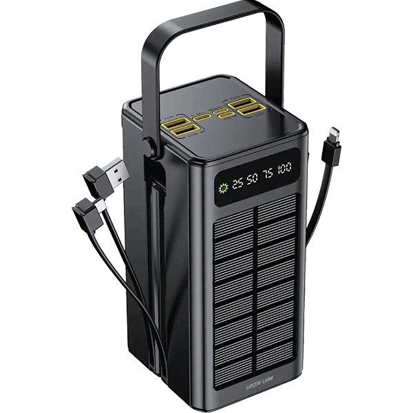 پاوربانک ظرفیت 60000 میلی آمپر ساعت گرین لاین Green Lion Solar X Power Bank PD 20W