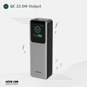 پاوربانک ظرفیت 20000 میلی آمپر ساعت گرین لاین  Green Lion Voltura Power Bank PD100W – خاکستری
