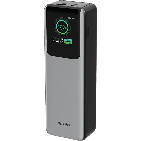 پاوربانک ظرفیت 20000 میلی آمپر ساعت گرین لاین Green Lion Voltura Power Bank PD100W