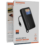 پاوربانک و روتر جیبی ۱۰۰۰۰ میلیآمپر پرودو 4G LTE - WiFi 6