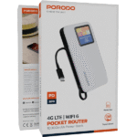 پاوربانک و روتر جیبی ۱۰۰۰۰ میلیآمپر پرودو 4G LTE - WiFi 6