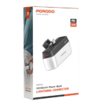 پاوربانک ۵۰۰۰ میلی‌آمپر پرودو Lightning Connector