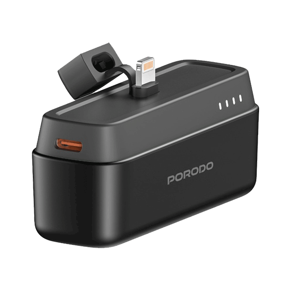 پاوربانک ۵۰۰۰ میلی‌آمپر پرودو Lightning Connector
