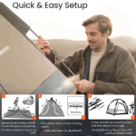 چادر کمپینگ چهار نفره پرودو Porodo Lifestyle Easy Pop-Up Automatic Camping Tent