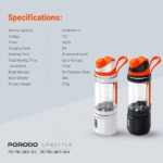 مخلوط کن و جویسر پرتابل پرودو Porodo Lifestyle Dual Spin Clockwise Reverse Portable Blender PD-PBLNDR