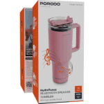 ماگ هوشمند و اسپیکر بلوتوثی پرودو Porodo Lifestyle HydroTunes Bluetooth Speaker Tumbler PDLFSTBT