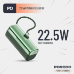 پاوربانک ۵۰۰۰ میلی‌آمپر پرودو مدل Pocket Volt