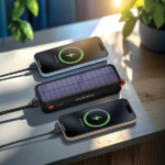پاوربانک خورشیدی ۲۰۰۰۰ میلی‌آمپر پرودو مدل Solar-Powered