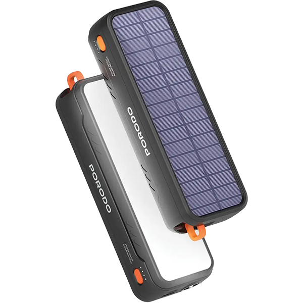 پاوربانک خورشیدی ۲۰۰۰۰ میلی‌آمپر پرودو مدل Solar-Powered