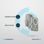 پاوربانک ۱۰۰۰۰ میلی‌آمپر پاورلوژی مدل MagSafe Power Glass