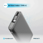 پاوربانک ۱۰۰۰۰ میلی‌آمپر پاورلوژی مدل Retractable Cable