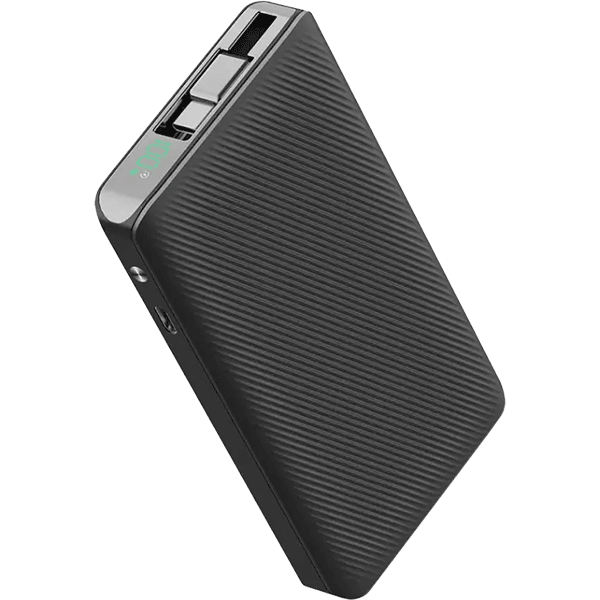 پاوربانک ۱۰۰۰۰ میلی‌آمپر پاورلوژی مدل Retractable Cable