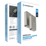 پاوربانک ۲۰۰۰۰ میلی‌آمپر پاورلوژی مدل MagSafe 20W PD