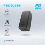 پاوربانک ۲۰۰۰۰ میلی‌آمپر پاورلوژی مدل Onyx 65W