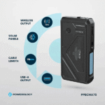 پاوربانک خورشیدی ۲۰۰۰۰ میلی آمپر پاورلوژی Solar Wireless Charging