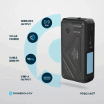 پاوربانک خورشیدی ۲۷۰۰۰ میلیآمپر پاورلوژی Solar Wireless Charging