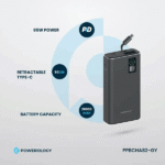 پاوربانک 20۰۰۰ میلیآمپر پاورلوژی مدل Aluminum PowerBank
