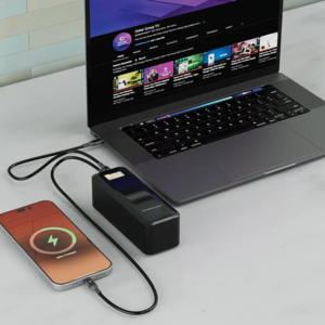 پاوربانک ۲۷۰۰۰ میلی‌آمپر پاورلوژی مدل NeuroVolt 140 – مشکی