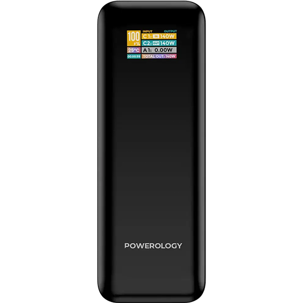 پاوربانک ۲۷۰۰۰ میلی‌آمپر پاورلوژی مدل NeuroVolt 140
