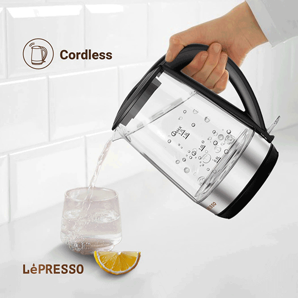 کتری برقی شیشه ای لپرسو 360 Transparent