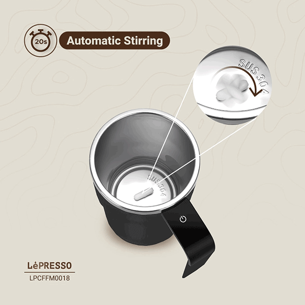 ماگ همزن دار مغناطیسی لپرسو مدل Stirmagic