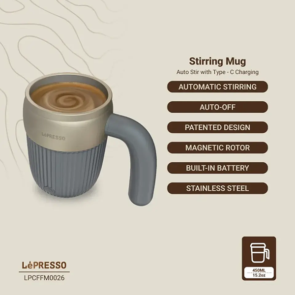 ماگ همزن دار مغناطیسی لپرسو Auto Magnetic Stirring