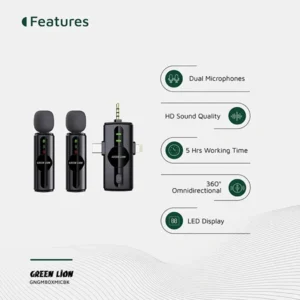 میکروفون بیسیم گرین لاین مدل ۳ در ۱ GM-80X
