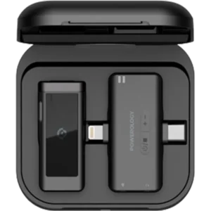 ست میکروفون تکی بی‌سیم پاورلوژی MFI Lavalier PWMICBK